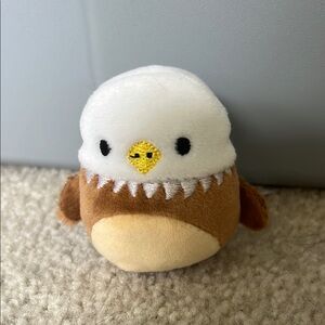 Micro Squishmallows White and Brown Stuffed Animal Toy